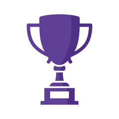 Fototapeta premium Purple trophy icon