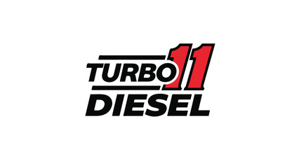 Obraz premium Turbo Diesel 11 Logo - Automotive Engine Power logotypelogoicon.