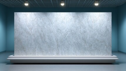 Obraz premium An elegant room with a marble display board