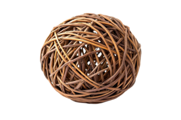 Wicker ball woven texture