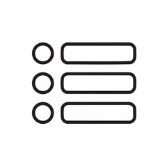 Fototapeta premium A simple black and white line drawing depicting three rows of combined circular and rectangular shapes