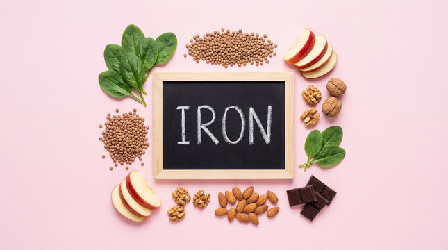 Dietary iron deficiency anemia prevention nutritional health education illustrating mineral supplementation through natural whole food sources for optimal wellness blood vitality energy support
