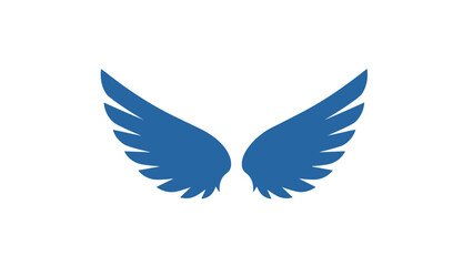 Fototapeta premium A pair of stylized red wings with outlined details, representing freedom, aspiration, and creativity