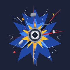 abstract background with stars