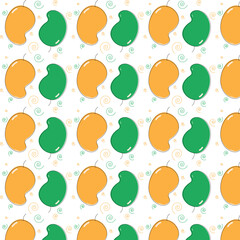 Mango Pattern Background Design 