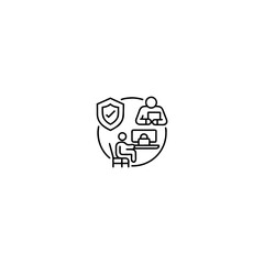 workplace-policy-make-a-very-nice-line-art-Vector Illustration.