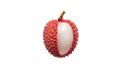 Isolated Lychee on Transparent Background