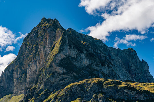 Majestic Feuerstein Peak Towering Over Austrias Great Walser Valley Scenic Beauty