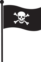 Jolly Roger Pirate Flag Skull Vector, Jolly Roger Flag Vector