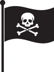 Jolly Roger Pirate Flag Skull Vector, Jolly Roger Flag Vector