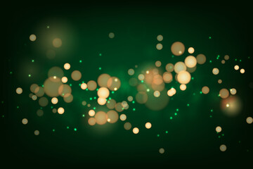 Bokek lights green Abstract christmas background