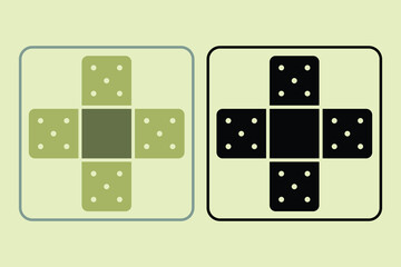 Bandage icon. Suitable for medical projects. Solid icon, perfect for UI, mobile apps, websites, presentations, and infographics. Fully editable and optimized for digital and print use