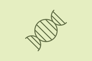 DNA icon. Suitable for medical projects. Line icon, perfect for UI, mobile apps, websites, presentations, and infographics. Fully editable and optimized for digital and print use