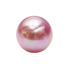Fototapeta premium Large Pink Pearl Gemstone, Iridescent Shine, Luxury Jewelry Piece isolated on transparent background