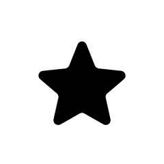 Black star silhouette