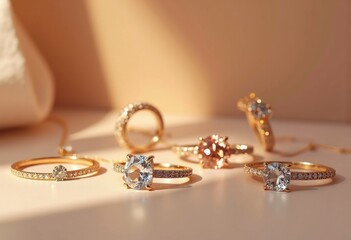 Elegant Minimalist Jewelry Collection Refined Accessories Timeless Gemstone Artistry Intricate Craftsmanship Premium Materials Alone