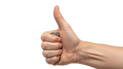 Hand giving thumbs up