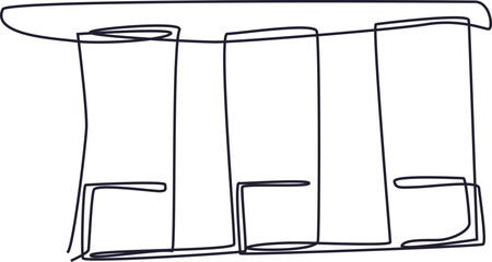 Continuous Line Art of Marina Bay Sands Singapore