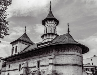 Fototapeta premium City Architecture, street photo -Black and white photos, monochrome photos – Europe, Eastern Europe