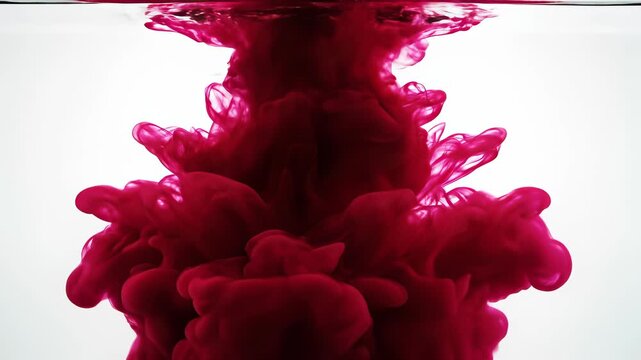 Ink swirling in water against a crisp white background captures the essence of artistic expression, suggesting limitless possibilities and the freedom to explore new ideas.