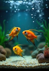 Vibrant Tropical Fish Tank Maintenance Underwater Wonders Aquarist Hobby Enthusiast