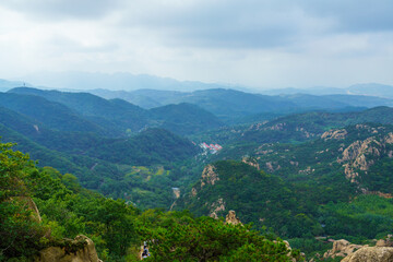 Naklejka premium Layer upon layer of mountain scenery