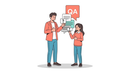 Interaction Between a Mentor and a Young Student During a Question and Answer Session in an