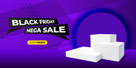Banner Black Friday Design Sale Promotion Advertising Template Vector EPS