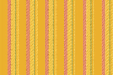 Obraz premium P-shirt vector vertical texture, handmade textile pattern fabric. Ferfect lines seamless stripe background in amber and yellow colors.
