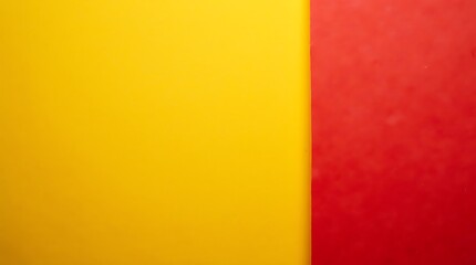 Fototapeta premium Diagonal Red and Yellow Paper Layers with Bold Contrast