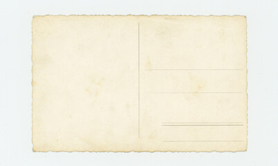 blank post card
