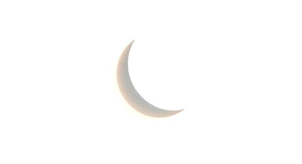 Obraz premium Crescent moon phase isolated on transparent background in night sky celestial illustration