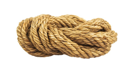 Coiled rope, Isolated on White background.