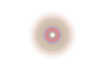 Colorful multilayered circle design element isolated on transparent background