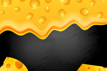 Smooth yellow and orange gradient illustration depicting a melted cheese texture