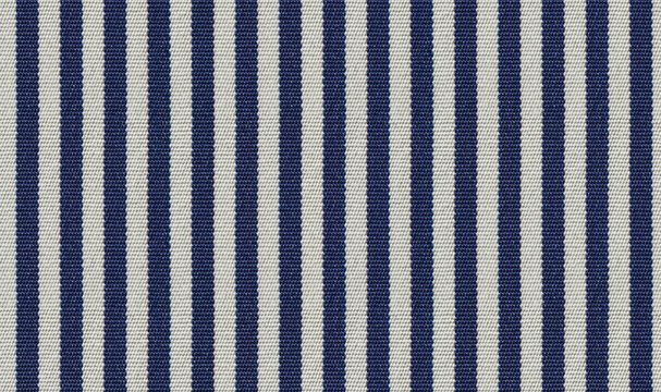 Navy Blue and White Vertical Striped Fabric Texture, Close-Up Textile Pattern