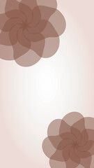 エレガントなブラウンの花の背景