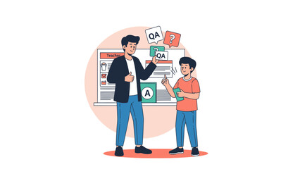 Educational Interaction Between Teacher and Student in Classroom Setting Emphasizing Learning and