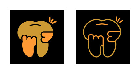 Obraz premium Toothache And Plaque Icon Design