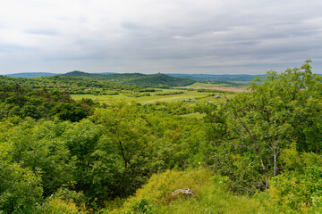 Landschaft auf der Halbinsel Tihany bei der Ortschaft Tihany im Nationalpark Balaton-Oberland,...