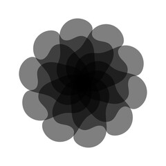 エレガントな黒い花