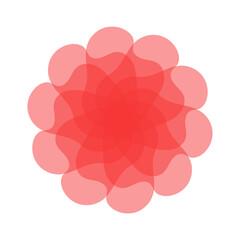 エレガントな赤色の花