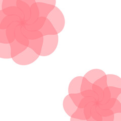 エレガントなピンクの花の背景イラスト