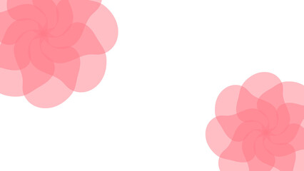 エレガントなピンクの花の背景イラスト