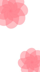 エレガントなピンクの花の背景イラスト