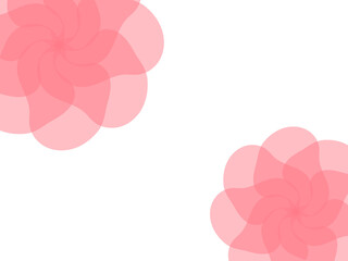 エレガントなピンクの花の背景イラスト