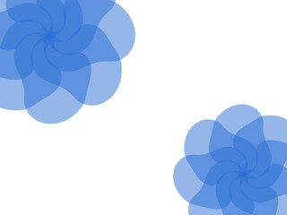 エレガントな青い花の背景イラスト