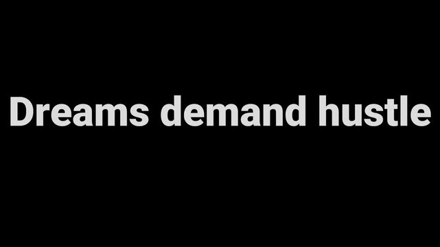Powerful motivational typography featuring grunge text on a solid black background declaring success requires effort