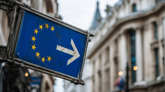 exit eu flag waving