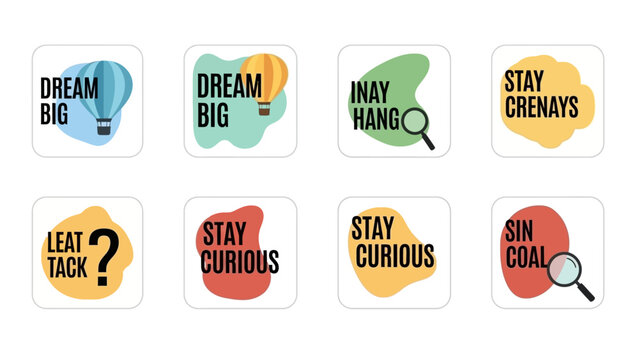 Motivational and Humorous Tagalog Puns with Graphic Elements for Social Media Content